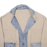 Womens Overcoat Jacket Beige L