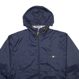 STARTER Mens Track Jacket Blue Nylon Hooded XL