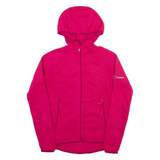 BERGHAUS Womens Track Jacket Pink Hooded Striped UK 10
