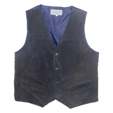 WALL STREET Mens Waistcoat Black L
