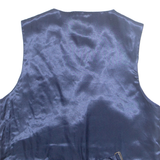 WALL STREET Mens Waistcoat Black L