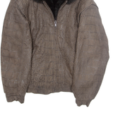 Womens Jacket Brown Crazy Pattern M