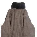 Womens Jacket Brown Crazy Pattern M