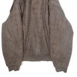 Womens Jacket Brown Crazy Pattern M