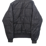 ELLESSE Womens Puffer Coat Black Hooded XS