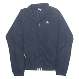 ADIDAS Mesh Lined Womens Track Jacket Blue M