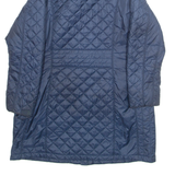 THE NORTH FACE Womens Quilted Coat Blue Diamond M