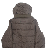 TOMMY HILFIGER Womens Rain Jacket Brown Hooded M