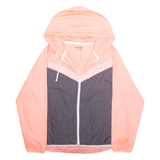 FILA Mesh Lined Womens Rain Jacket Pink Hooded XL