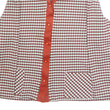Womens Blazer Jacket Red Check M