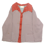 Womens Blazer Jacket Red Check M