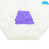 Mens Pullover Jacket White Nylon XL