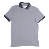 CALVIN KLEIN JEANS Mens Polo Shirt Grey M