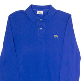 LACOSTE Mens Polo Shirt Blue Long Sleeve XS