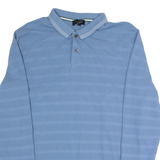 TED BAKER Mens Polo Shirt Blue Long Sleeve M