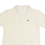 LACOSTE Womens Polo Shirt Yellow UK 12