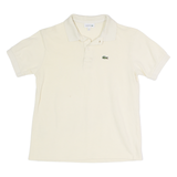 LACOSTE Womens Polo Shirt Yellow UK 12