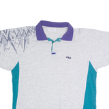 FILA Mens Polo Shirt Grey L