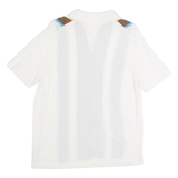 Part Stripe Stretch Mens Polo Shirt White M