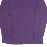 LACOSTE Mens Polo Shirt Purple Long Sleeve S