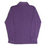 LACOSTE Mens Polo Shirt Purple Long Sleeve S