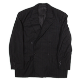 LUZERN Mens Blazer Jacket Black Striped M