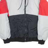 PACER SPORTSWEAR Womens Shell Jacket Grey Nylon 90s L