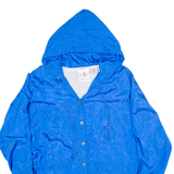 AVAIT Womens Shell Jacket Blue Nylon Hooded 2XL