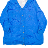 AVAIT Womens Shell Jacket Blue Nylon Hooded 2XL