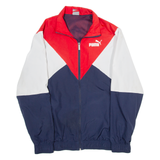PUMA Mesh Lined Mens Track Jacket Red L