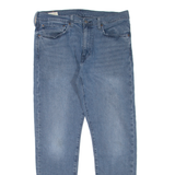 LEVI'S 512 BIG E Jeans Mens Blue Slim Tapered Stone Wash W34 L32