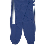 ADIDAS Mens Track Pants Blue Tapered XS W26 L30