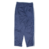 ADIDAS Womens Track Pants Blue Wide-Leg L W33 L31