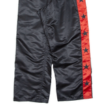 Sports Mens Track Pants Black Wide-Leg L W27 L30