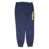 UMBRO Mens Track Pants Blue Tapered L W32 L31