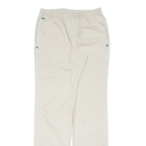 LACOSTE Womens Track Pants Beige Straight M W28 L34
