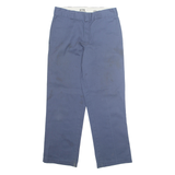 DICKIES Chino Workwear 874 Mens Trousers Blue Regular Straight W32 L30