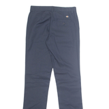 DICKIES Chino Workwear Womens Trousers Blue Regular Tapered W28 L33