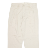 NAUTICA Chino Workwear Mens Trousers Beige Regular Straight W33 L30