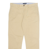 TOMMY HILFIGER Chino Workwear Custom Fit Mens Trousers Beige Straight W33 L30