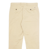 TOMMY HILFIGER Chino Workwear Custom Fit Mens Trousers Beige Straight W33 L30