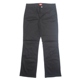 DICKIES Chino Workwear Womens Trousers Black Regular Bootcut W32 L30