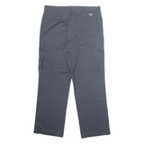 DICKIES Chino Workwear Cargo Mens Trousers Grey Regular Straight W38 L31