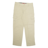 DICKIES Chino Workwear Cargo Mens Trousers Beige Regular Straight W34 L29
