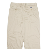 CHAPS Chino Mens Trousers Beige Regular Straight W36 L30