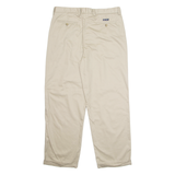 CHAPS Chino Mens Trousers Beige Regular Straight W36 L30
