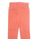 TOMMY HILFIGER Chino Custom Fit Mens Trousers Orange Regular Tapered W31 L32