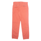 TOMMY HILFIGER Chino Custom Fit Mens Trousers Orange Regular Tapered W31 L32