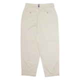 TOMMY HILFIGER Chino Mens Trousers Cream Regular Straight W32 L27