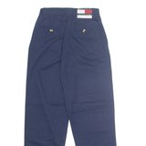 TOMMY HILFIGER Chino Workwear Womens Trousers Blue Regular Tapered W24 L28